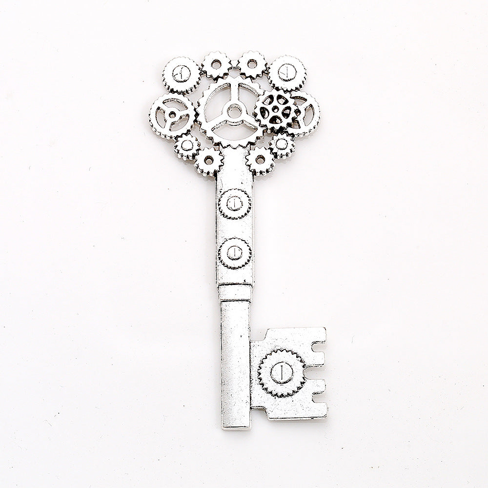 71x32mm Gear Key Alloy Charm Pendant