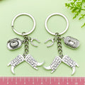 Western Cowboy Charm Keychains Featuring Heart Across 30 Pictured Variations view 3