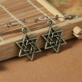 Layered Six-Point Star Metal Charm in 3 Finishes for Jewelry Crafts view 6