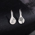 Silver Gold Teardrop Dandelion Drop Hook Earrings Alloy view 5