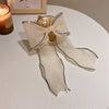 Beige Bow Clip