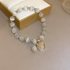 Gray Round Bead