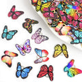 Colorful Printed Butterfly Metal Charms, 22 Designs view 1