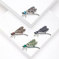 Crystal Covered Dragonfly Brooch in Four Mixed Color Palettes view 1