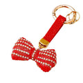 Bubble Pearl Crystal Bow Keychains in Five Colors plus Assorted Option view 5