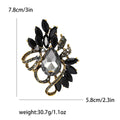 Teardrop Crystal Swirl Brooch with Faceted Stones for Jackets and Scarves view 10