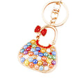 Mixed Bow Pearl Handbag and Jelly Handbag Keychains with Fortune Loops view 5