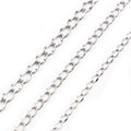 Polished Oval Link Extension Chains in Silver and Gold Tones view 4