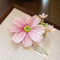 Fabric Flower Side Hair Clips Cosmos And Peony Six Styles view 11