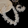 Beaded Fan Lace Pearl Necklace Bracelet Six Styles view 2