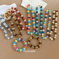 Acrylic Rondelle Bead Necklaces And Bracelets Nine Color Mixes view 2