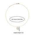 Gold Tone Clear Crystal Four Leaf Clover Pendant Necklace view 6