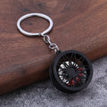 Brake Disc Wheel Hub Alloy Keychain Car Accessory Pendant