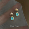 Aqua Snowflake Drop