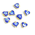 Double Sided Heart Evil Eye Charms in Eight Enamel Colors view 8