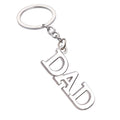 Metal DAD and MOM Letter Keychains in Shiny and Matte Finishes view 5