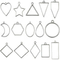 Metallic Pendant Frame Metal Charms with 8 Listed Options view 12