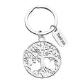 Silver Tree of Life Filigree Keychain Thank You Tag view 5