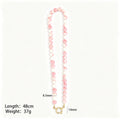 Multicolor Eight Point Five Millimeter Round Bead Carabiner Necklaces view 11