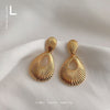 Gold Ribbed Drop