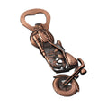 Motorcycle Shaped Metal Bottle Opener in Five Finishes view 5