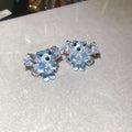 Crystal Winged Bear Clip On Earrings In Three Colors view 7