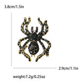 Rhinestone Spider Brooch Green Black or Red Black Metal Pin Brooch view 6