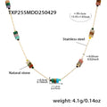 Multicolor Natural Stone Bead Necklace And Bracelet view 7