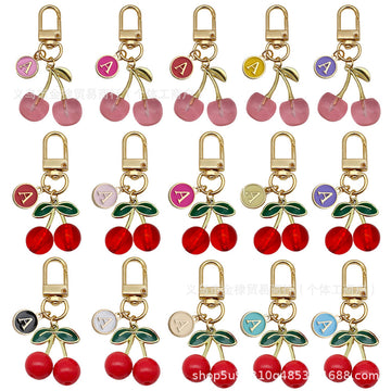 Cherry Charm Keychains in 38 Pictured Variations for Bags and Keys