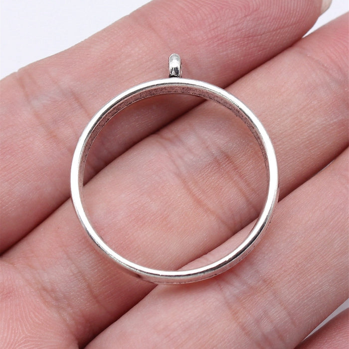 Round Open Back Resin Frames in Four Metal Finishes