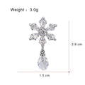 Gold Tone Silver Tone Flower Crystal Sixteen Designs Metal Brooch Pin view 10