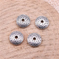 Textured Disc Spacer Beads in Three Metal Finishes view 2