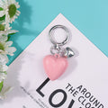 Glossy Resin Puffy Heart Keychain with Mini Charm Accent view 11