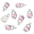 Pastel Cabochon Turtle Charms in Silver Tone, Six Colors view 9