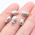 9x6x4.5mm 0.64g Antique Silver Zinc Alloy Fish Small Hole Loose Metal Beads for Bracelet DIY Making