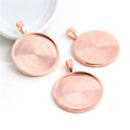 Sunray Texture Round Pendant Bezel Blank for Cabochon Craft view 11