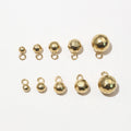 Polished Metal Ball Charms in Ten Size and Finish Options view 7
