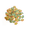 Colorful Lotus Ruyi Lock Enamel Alloy Charm Pendant view 5