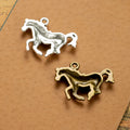 Running Horse Metal Pendant Charm For Jewelry Making view 2