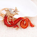 Jeweled Chinese Dragon Keychains in Twenty-Two Pictured Designs view 2