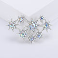 Crystal Star Cluster Brooch in Gold Tone and Silver Tone view 7