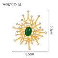 Spider Openwork Crystal Metal Brooch Pin for Jackets and Lapels view 2