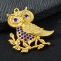 Alloy Owl Blue Evil Eye Charm Pendant Two Tone Finish view 8