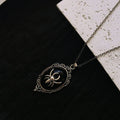 Gothic Oval Spider Cameo Keychain Necklace Earring 6 Styles view 6