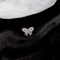 Right and Left Silver Butterfly Wing Single Ear Clips view 3