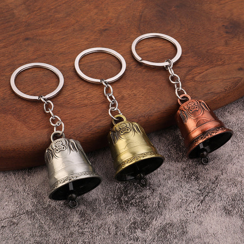 Antique Bell Zinc Alloy Travel Souvenir Keychain Gift Pendant