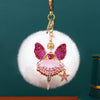 Pink-Fairy White-Pom