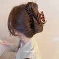 Acrylic Leopard Print Elongated Claw Hair Clip 2 Colors view 4