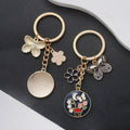 Black or Pink Butterfly Flower and Mushroom Keychains view 3