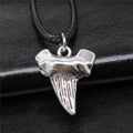 Shark Tooth Cord Necklace in Detailed Metal Finishes for Jewelry Making view 1